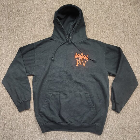PIERCE THE VEIL Hoodie Men's M Black KING FOR A DAY Graphic Pullover Rock Band - Picture 1 of 9